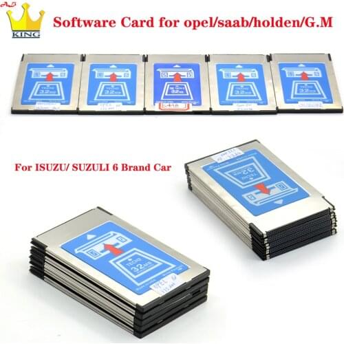 Top Quality Op-el Tech 2 32MB Software Card for GN/SA-AB/OP-EL/S-UZUKI/I-SUZU/Holden 6 Kinds Memory card for Tech2 Auto Scanner