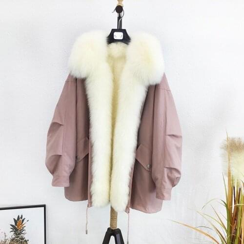 Winter Fox Fur Parka Jacket Women 2021 New Winter Thicken Warm Faux Fur Coats Woman Long Slim Fur Overcoat Female Casual Outwear