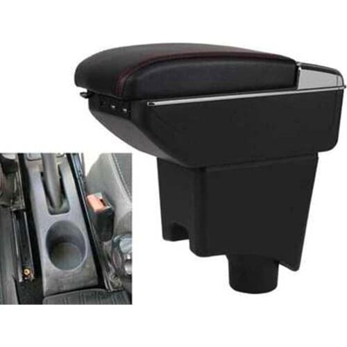 Armrest box For Renault Dacia Sandero Logan USB Charging heighten Double layer central Store content ashtray in car accessories