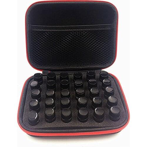 30 Slots Portable 1-3ml Essential Oils Bottles Storage Bag EVA Essential Oil Carrying Case Organizer Box for 1ml to 3ml Bottles