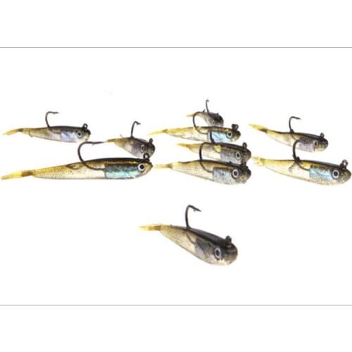 6.5g/75mm Wobbler Lifelike Shad Soft Lead Fish Lures Isca Artificial Bass Carp Swimbait Silicone For Sea Fishing Simulation Bait