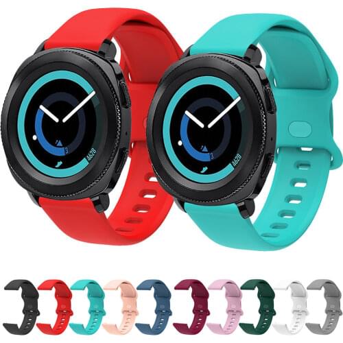 20mm Silicone WatchBand For Samsung Gear Sport / Galaxy 42MM Strap Replace bracelet For Amazfit BIP / GTS / GTR 42mm wristStrap