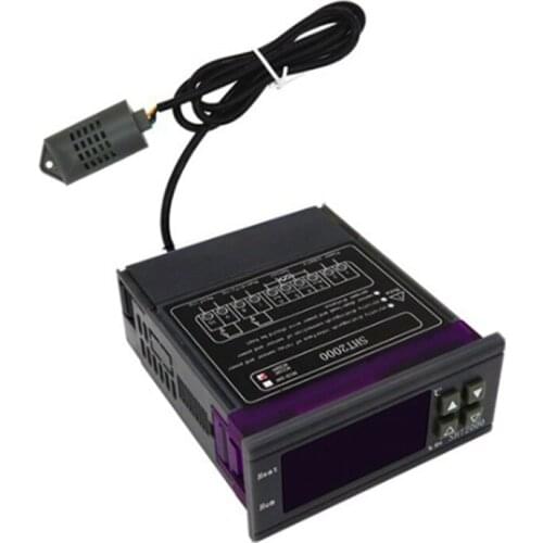 SHT2000 Temperature Humidity Controller Thermostat Humidistat Indoor Brewing Incubator Thermometer Hygrometer AC110-230V