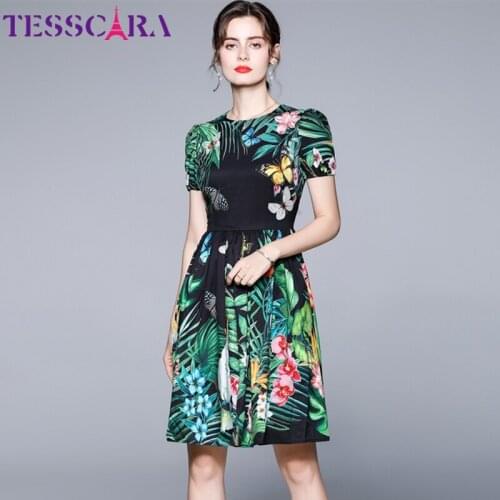 Летние платья-халаты TESSCARA China At AliExpress