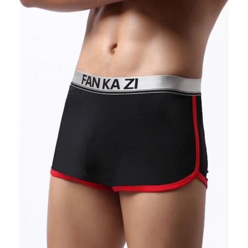 Boxershorts Underwear Mens Arrow pants Breathable Middle Waist Boxers Trunks Soft Penis Pouch Underpants Solid Color Underwear