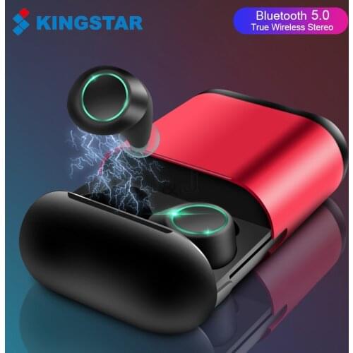 KINGSTAR TWS Wireless Headphones Bluetooth Earphone Stereo Bass Earbuds with Mic Sports Headsets for Xiaomi OPPO Vivo iphone