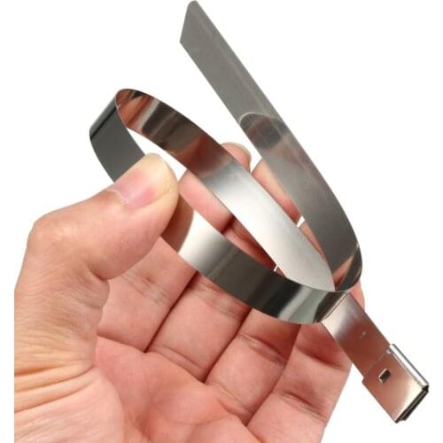 UXCELL 20pcs Stainless Steel Cable Zip Ties 14/16/20/24 Inches Multi-Purpose Metal Exhaust Wrap to Mine Ship Petroleum Outdoor