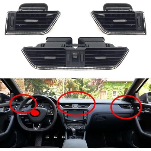For new Octavia Air Conditioning Outlet Vent for Skoda 2015-2016-2017-2018 MQB instrument panel air outlet air conditioning air