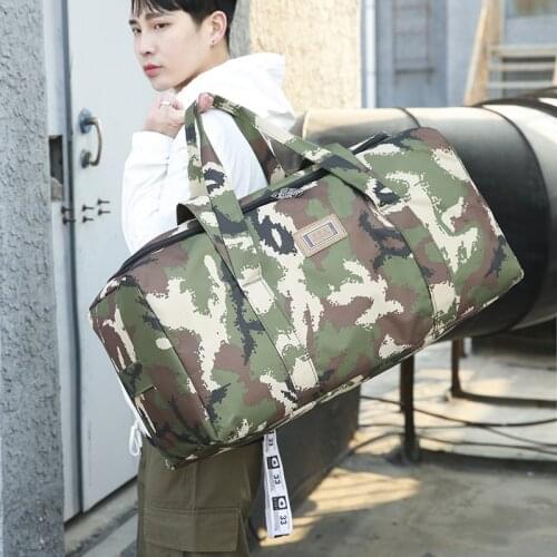 Large Capacity Outdoor Travel Bag Men 2021 Weekend Hand Luggage Bag Leisure Sports Gym Bag Oxford Multifunction Duffle XA592F