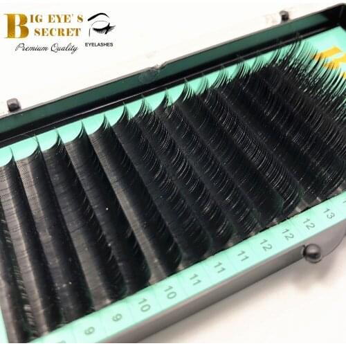 All size Individual Eyelashes Extension J/B/C/D curl 8-15mm mixed Black Fake False Silk Eyelashes Big Eyes Secret Free shipping