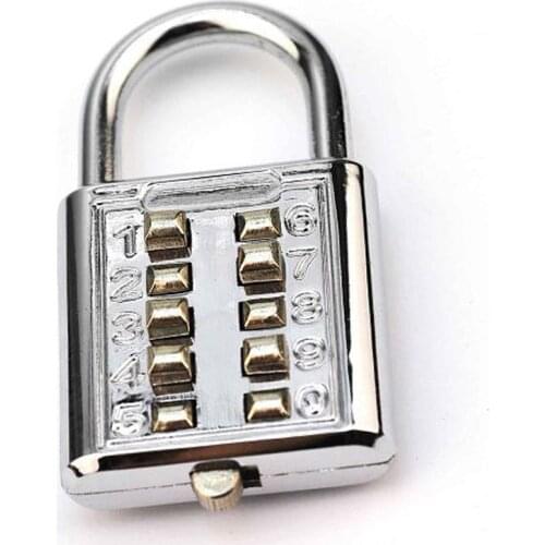Hasps Locks Padlock Luggage Travel Home Improvement Combination Number Code Lock 5 Digit Push Button Hardware