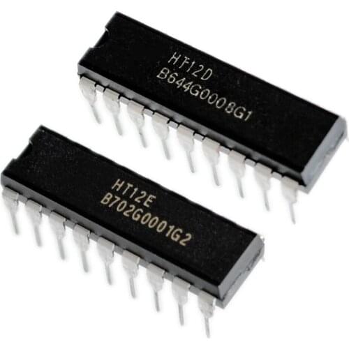 10PCS/LOT =5PCS HT12D + 5PCS HT12E DIP20 HT-12D HT-12E