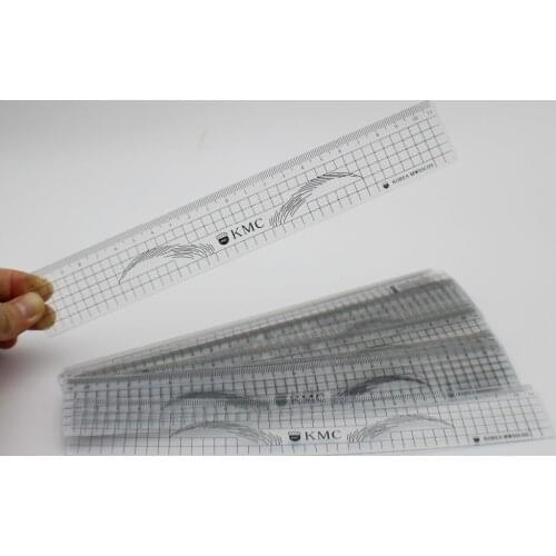 10 Pcs New Plastic Standard Permanent Makeup Tattoo Ruler Eyebrow Shaping Stencil Tools Rulers Eyebrow Tattoo Stencils