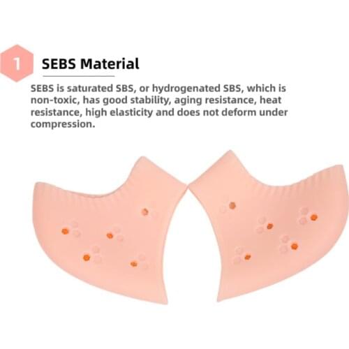 4pieces=2pairs Gel Silicone Foot Heel Cover Protector Sleeve Plantar Fasciitis Care Pads Pain Orthopedic Bunion Corrector