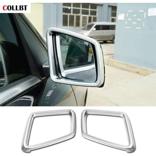 Car-styling ABS Chrome Rearview Rear view Mirror Frame Cover Trim For Mercedes Benz ML W166 GL X166 GLE GLS 2012-17 Accessories