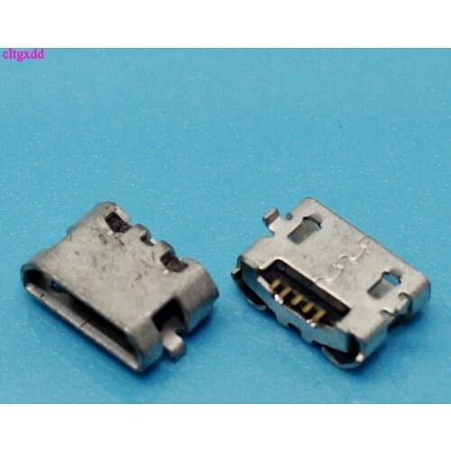 Clgxdd 50pcs micro USB 5pin jack Reverse Ox horn Charging Port Plug socket connector mini usb For Huawei 4X Y6 4A P8 C8817 max