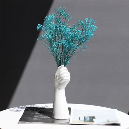 Flower Arrangement Holding Vases Handmade Flower Vase Crafts Flower Arrangement Vases Ceramics Vase White Creative Office Decor