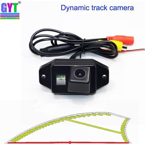 Dynamic Trajectory Tracks car Rear view Backup Parking Camera For Toyota Prado Land Cruiser 120