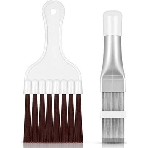 Air Conditioning Fin Comb Condenser Cleaning Comb Refrigeration Repair Tool Cleaning Brush Fin Comb Brush Cleaning Accessory Ret