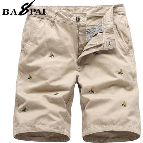 BAPAI Mens Summer Fashion Multi-Pocket Overalls Casual Outdoor Sports Shorts Classic Loose Plus Size Cropped Trousers