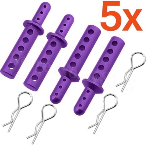 Wholesale 5Sets/Lot 4Pcs/Set HSP 108037 P AI Body Post Upgrade Parts For 1/10 RC 4WD Car Off Road Monster Truck Red Cat Himoto