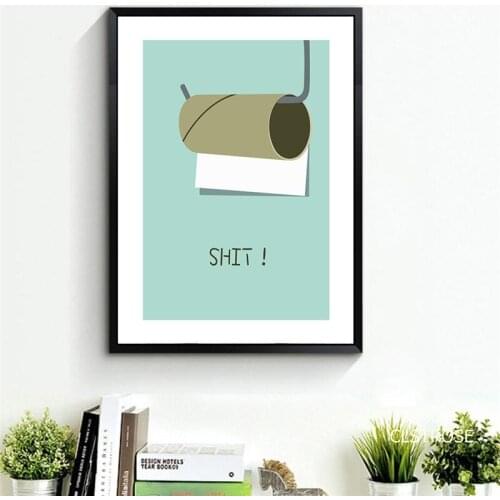 Nordic Modern Style Pure And Fresh Blue Background Posters Art Canvas Pictures For Living Room bathroom Decor Painting Unframed