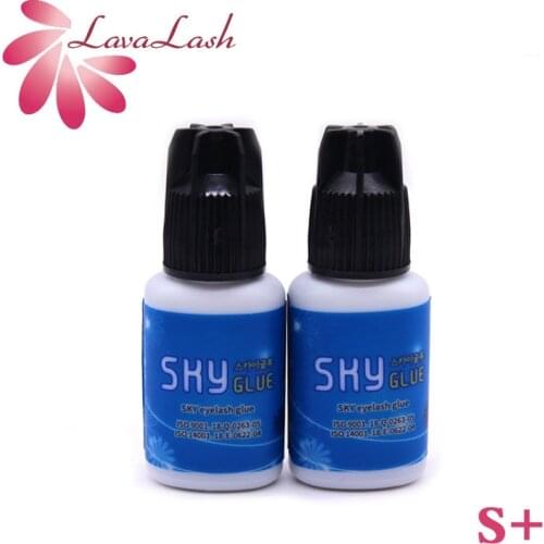 2PCS SKY Glue for Eyelash Extension Korea Original Sky Plus 5ml Black Cap Beauty Shop Makeups Tools Lasting Low Stimulation