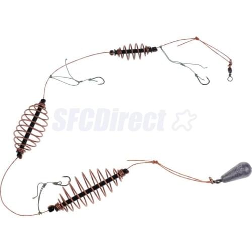 Fishing Bait Cage Carp Fishing Accessories Swivel with 3 Line Hooks Carp Feeder Fishing Tackle 15/20/30g