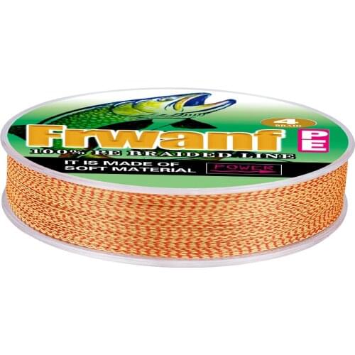 Frwanf mix color briaded fishing spot line 4 Strand 100M 300M super pe 0.06 0.08 0.1mm carp 2-100LB test sea fishing cord