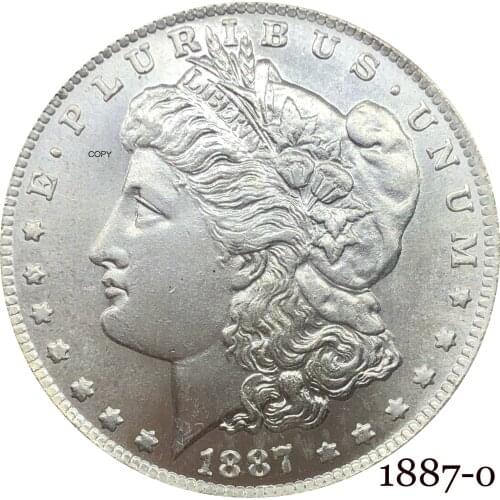 United States Of America 1887 O Morgan One Dollar US Coin Liberty Cupronickel Silver Plated In God We Trust Copy Coin