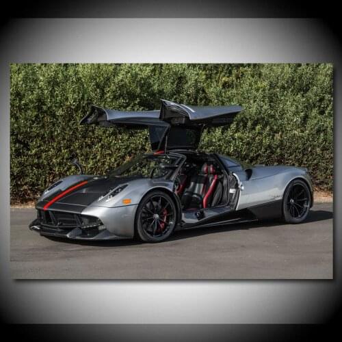 Supercar Pagani Huayra Sport Car Canvas Painting Posters and Prints Wall Silk Art for Room Home Decor