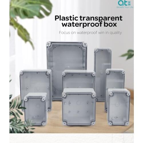 Waterproof plastic enclosure box ip67 Project Instrument Case Electrical Project Box transparent Cover outdoor junction box