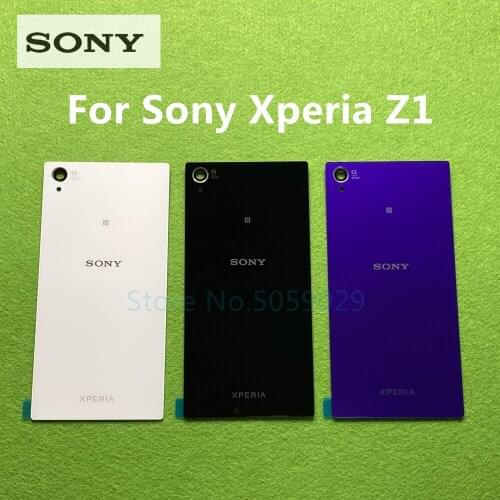 Back Glass Cover Rear panel Housing Case Battery door Replacement For Sony Xperia Z1 L39H C6902 C6903