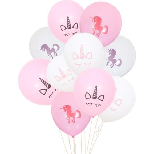 10Pcs10 inch unicorn rainbow horse latex balloon children birthday party decoration latex balloon wholesale