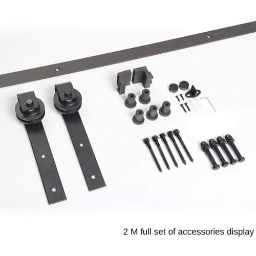 180CM Barn Door Rail Pulley Accessories Sliding Door Silent Sliding Door Hardware Sliding Door Sliding Rail Partition Door