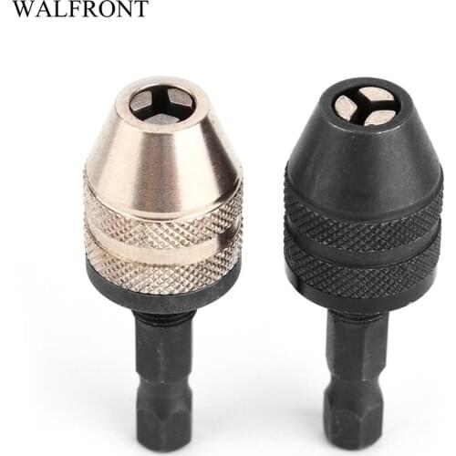 1pc 6.3mm Chuck Quick Change Adapter for Quick Change Keyless Drill Bit Chuck Hex Shank Adapter Converter Tool