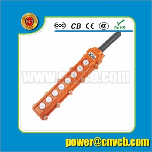 BS42 Two button interlocking crane switch auotomatic reset start switch UP DOWN 8 buttons reset start switch