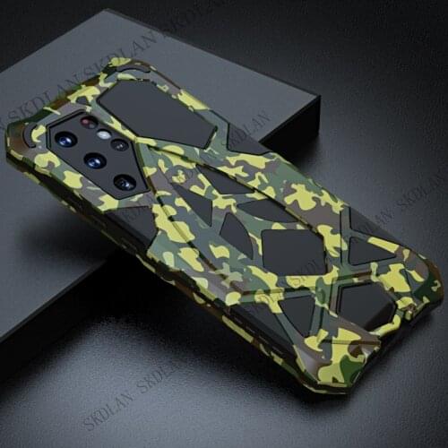 For Samsung Galaxy S21 Ultra s21 plus Fashion camouflage mechanical phone cover for samsung s 21 s21ultra Schockproof phone case