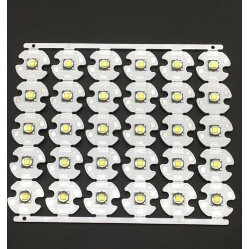 CREE XML XM-L T6 LED U2 10W WHITE High Power LED chip on 12mm 14mm 16mm 20mm PCB