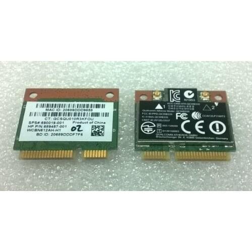 SSEA for Atheros QCWB335 AR9565 half Mini PCI-E Wifi Bluetooth 4.0 Wireless card for HP 655 CQ58 ENVY 4 6 M4 M6 DV7 690019-001