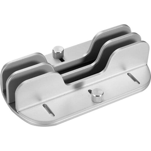 Double Vertical Aluminum Alloy Storage Bracket Portable Adjustable Mobile Phone Tablet PC Laptop Bracket