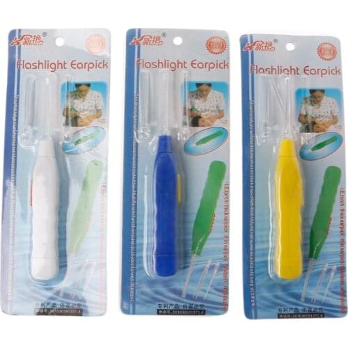 Flashlight Clean Earpick Ear Cleaner LED Light Non-slip Wax Remover Clean Ear Random Color New