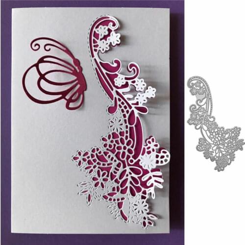 L-Sanday Crafts Die Cuts Edge Flower Metal Cutting Dies Stencils Scrapbooking Embossing Card Craft Making