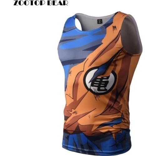 Bodybuilding 3D Printed Tank Tops Men Vest Compression Shirts Male Singlet Anime Tops&Tees Fitness Bodybuilding ZOOTOP BEAR