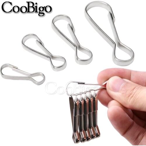 Metal Snaps Clips Hook Snap Fastener Clasp Buckle for Wallet Keychain Purse Keyring Hardware Bag Chain Accessories 20pcs/pack