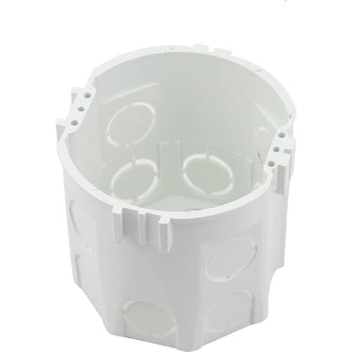 EU Switch Wall Mount Junction Box, White Plastic Materials,Luxury Wall box European Socket for Livolo ,Sesoo,Funry,Touch Switch