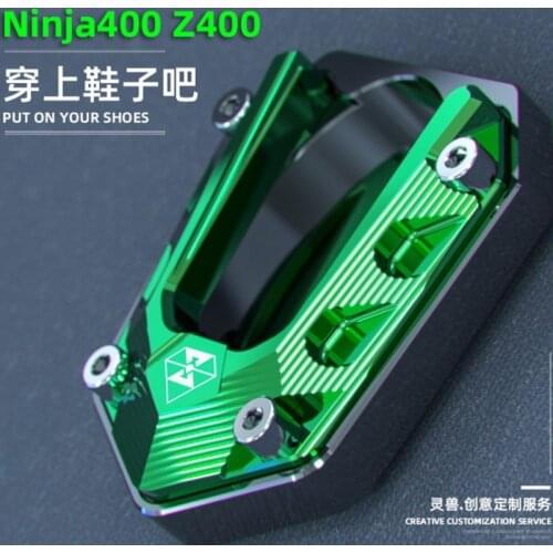 Ninja 400 side frame seat modified side support pad accessories motorcycle Z400 small tripod anti-skid enlarge base Spirit Beast