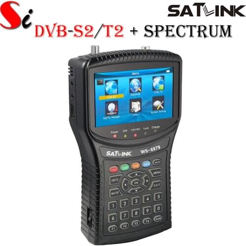 Original Satlink WS-6979 DVB-S2 & DVB-T2 Combo Satellite Finder & Terrestrial Finder