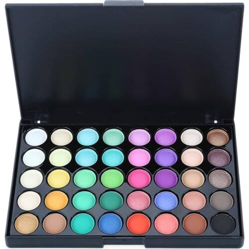 40 Color Matte Eyeshadow Palette Glitter Eye Shadow Waterproof Long Lasting Make Up Pallet Nude Shimmer Eyeshadow Cosmetics