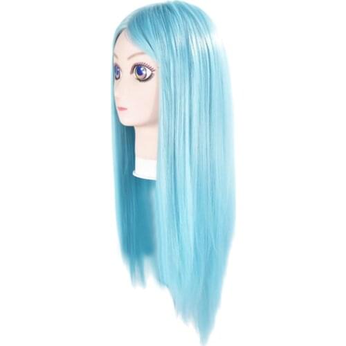 Long Hair Anime Cosplay Wig Mannequin Training Head Pro Dummy Practice Stand